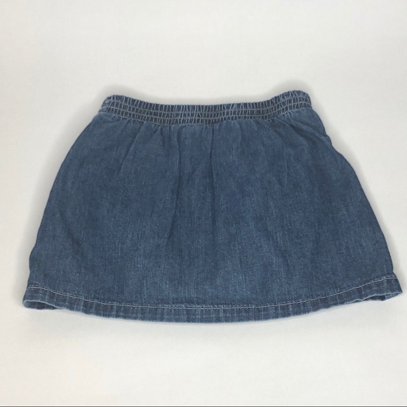Ralph Lauren Denim Slitted Baby Skort - Picture 4 of 5